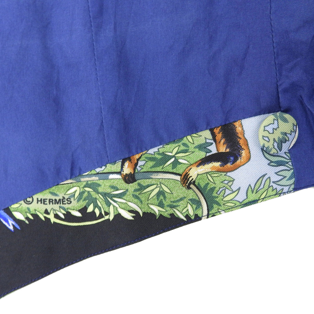 Very Good HERMES Best multicolor silk mens 46
