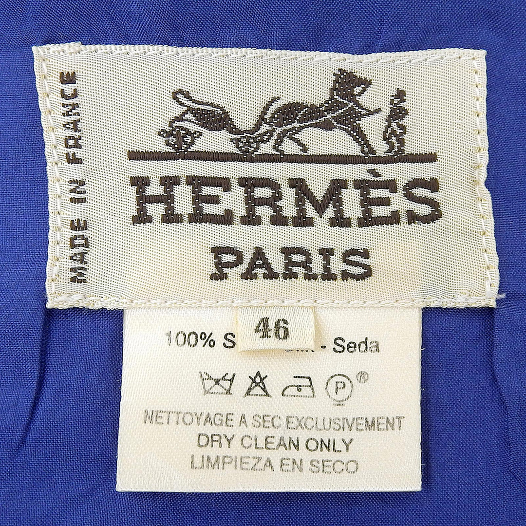 Very Good HERMES Best multicolor silk mens 46