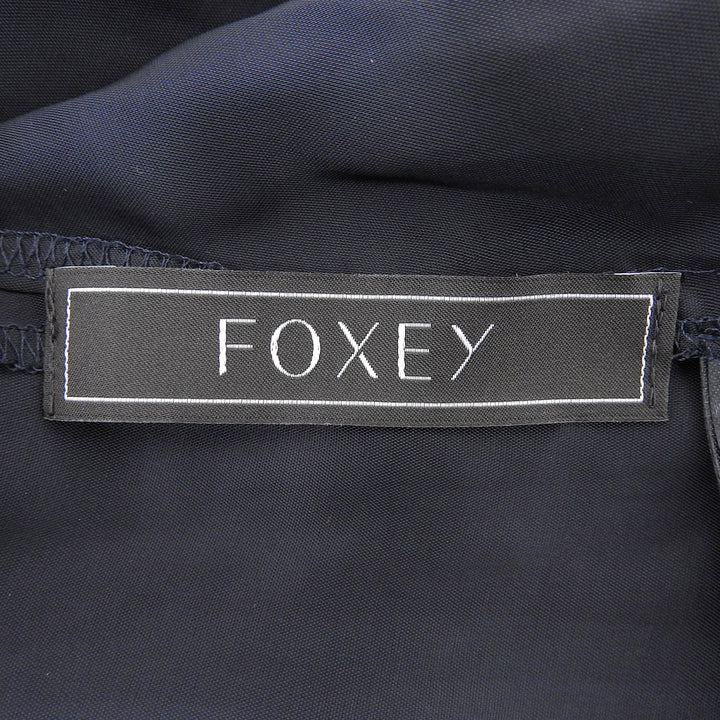 Excellent FOXEY one piece Navy cotton Women 38 43569 S00X611T