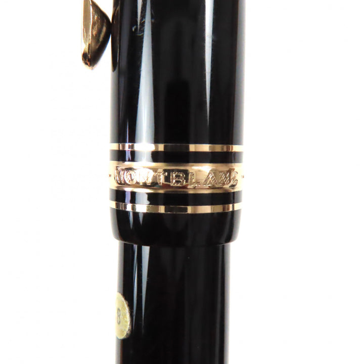 Very Good MONTBLANC fountain pen Meisterstck 146 white star Black gold 14K mens