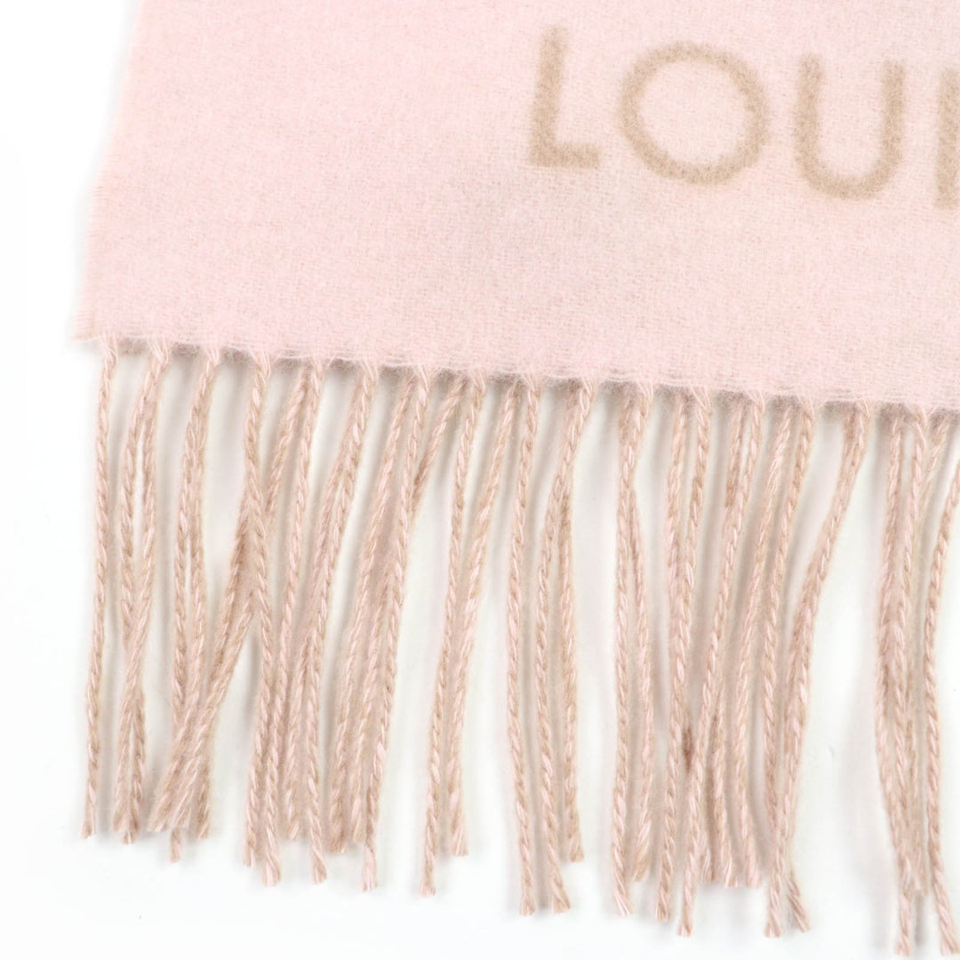 Great LOUIS VUITTON Echarpe Reykjavik Precious Dragon pink cashmere M79543