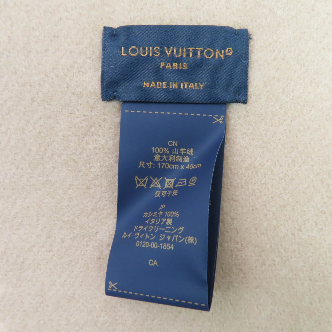 Great LOUIS VUITTON Echarpe Reykjavik Precious Dragon pink cashmere M79543