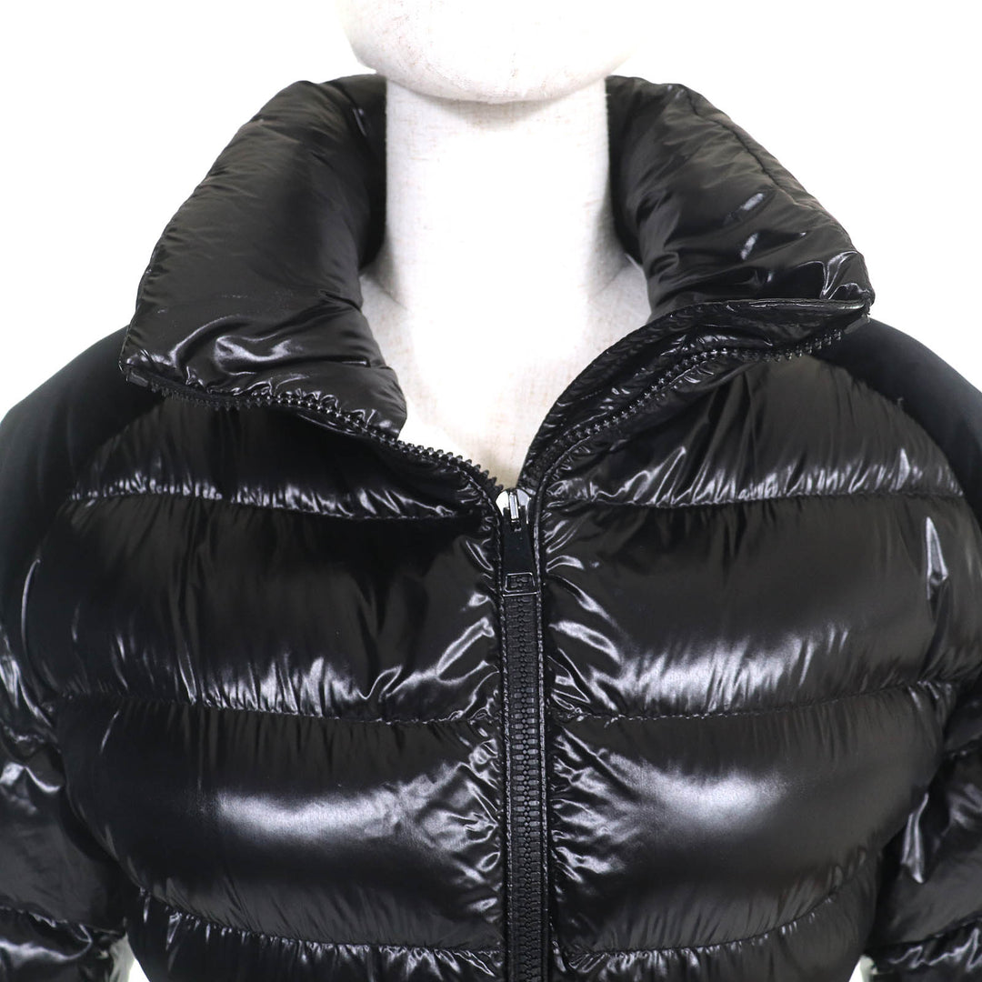 Excellent MONCLER Down jacket CELEPINE Logo patch with logo belt and ZIPUP black Women 00
