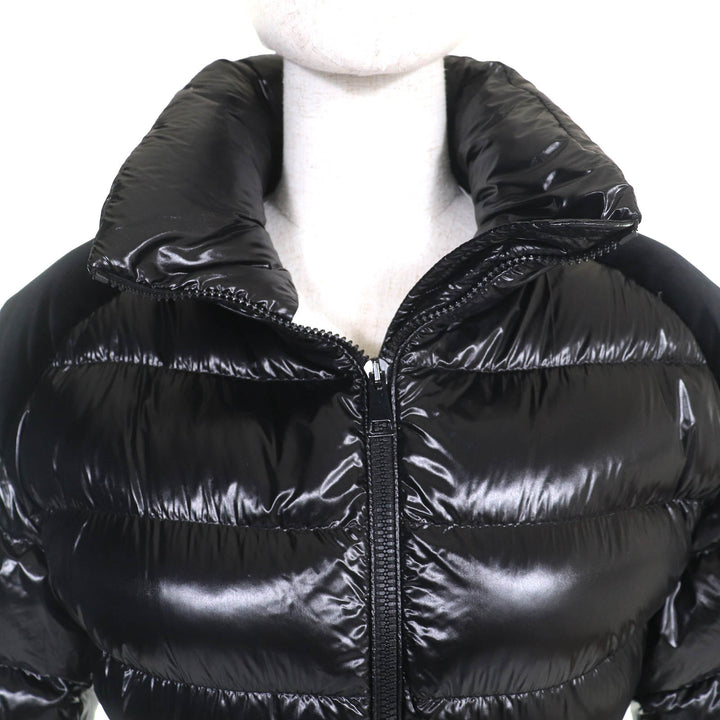Excellent MONCLER Down jacket CELEPINE Logo patch with logo belt and ZIPUP black Women 00