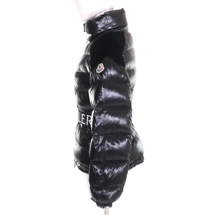 Excellent MONCLER Down jacket CELEPINE Logo patch with logo belt and ZIPUP black Women 00