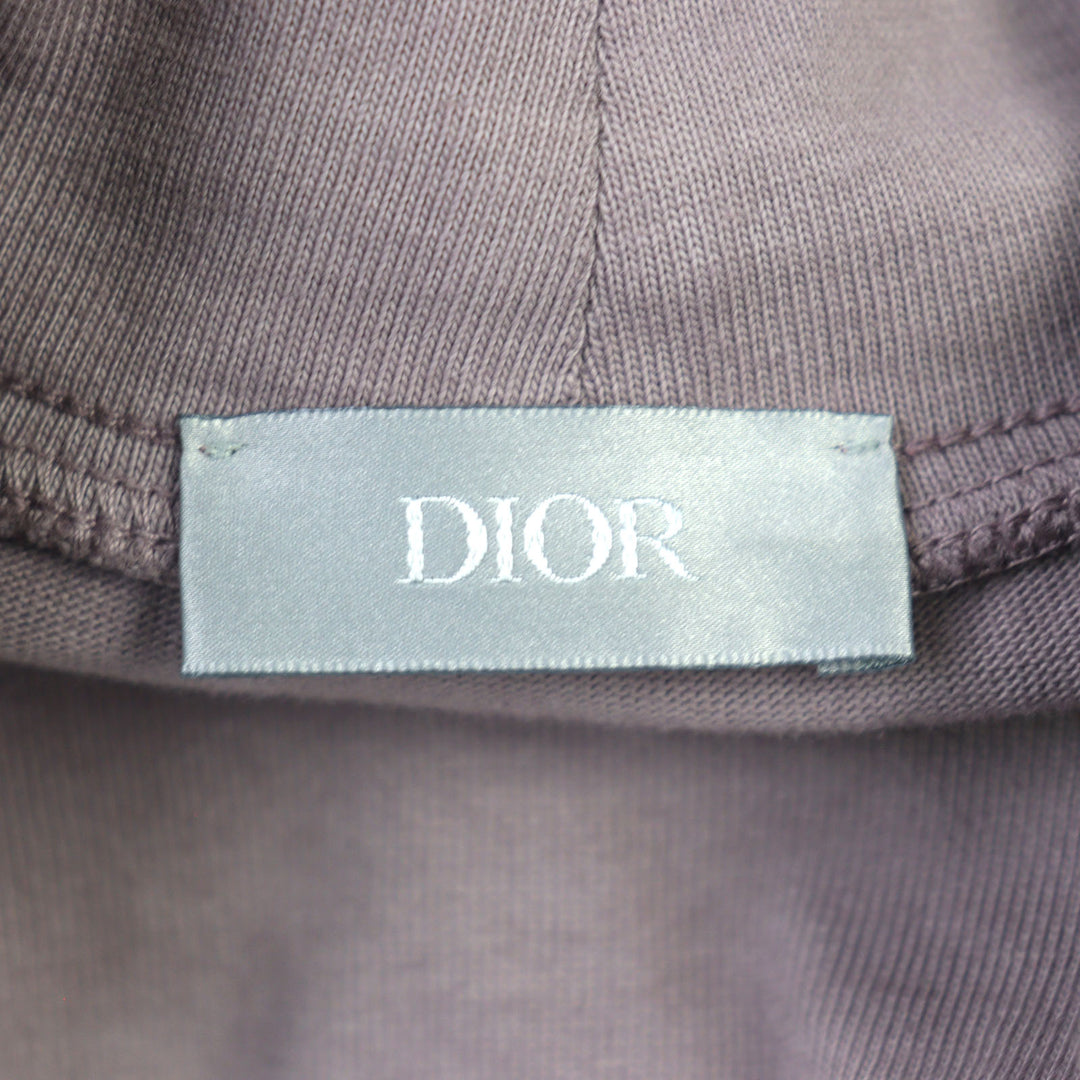 Excellent DIOR Long-sleeved T-shirt Logo embroidery high neck cotton men L