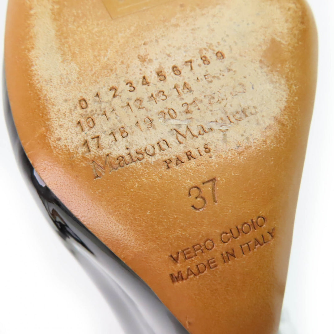 Excellent Maison Margiela 22 pumps black Patent leather Women 37 58WL0073