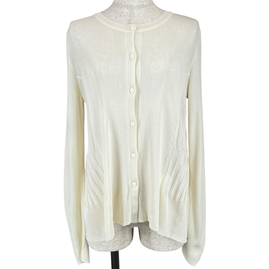 Excellent FOXEY cardigan Ivory Rayon Women 38 43582