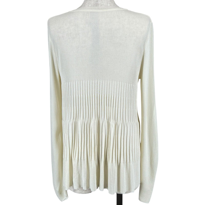 Excellent FOXEY cardigan Ivory Rayon Women 38 43582