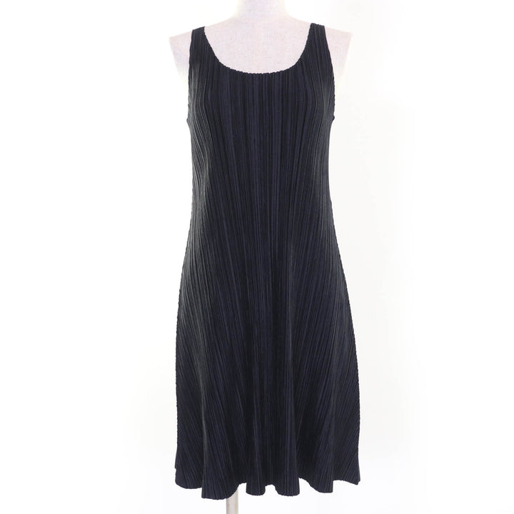 Excellent PLEATS PLEASE one piece No sleeve black polyester Women 3 PP13-JH205