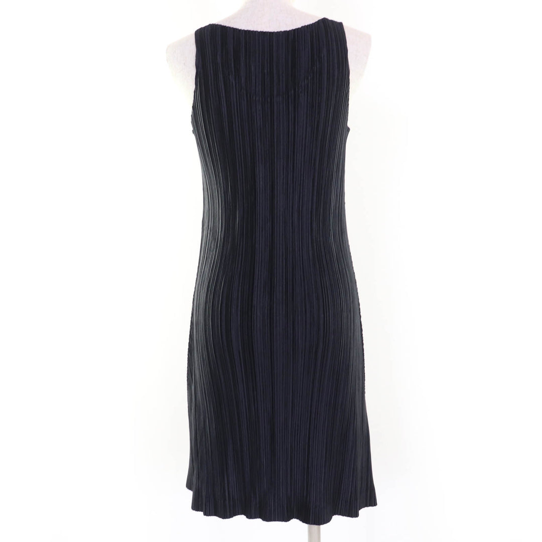 Excellent PLEATS PLEASE one piece No sleeve black polyester Women 3 PP13-JH205