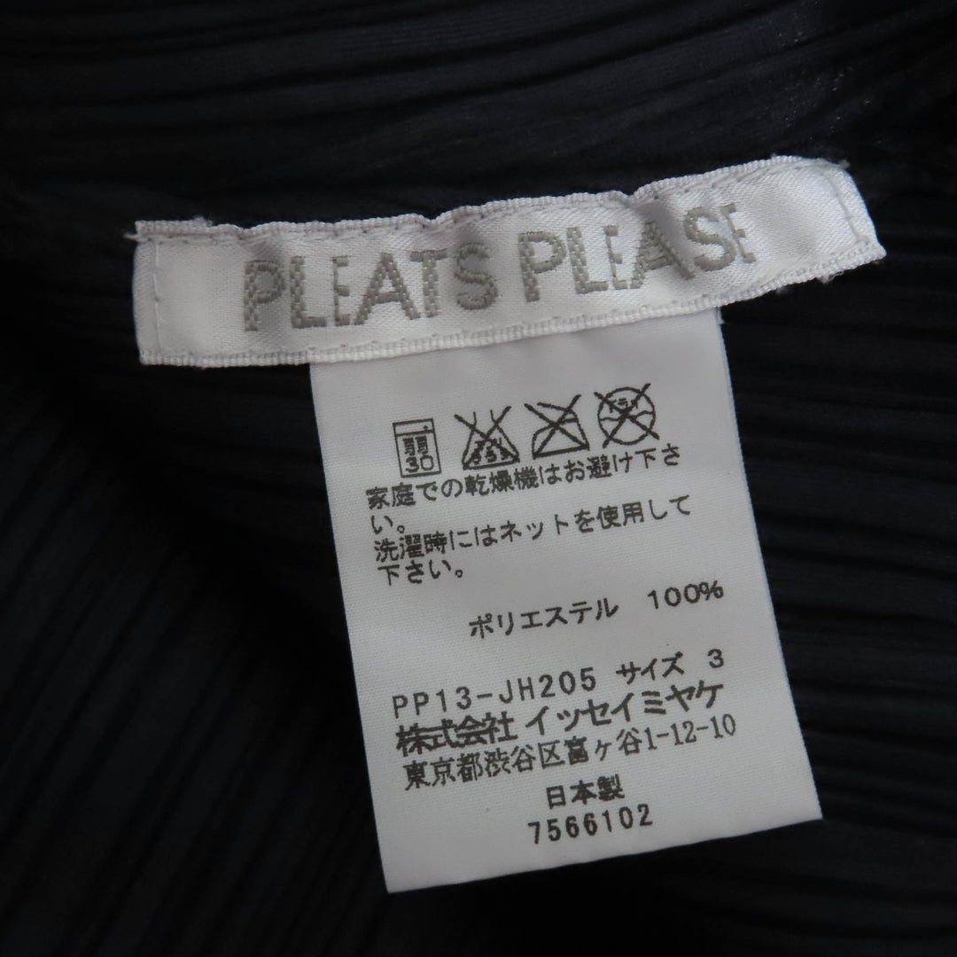 Excellent PLEATS PLEASE one piece No sleeve black polyester Women 3 PP13-JH205