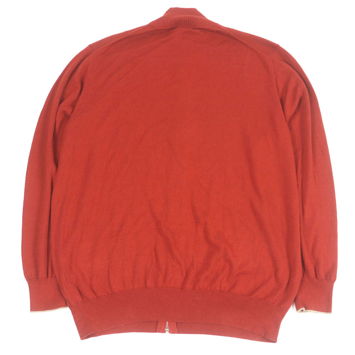 Great Loro Piana Jacket Zip-up Rare size terracotta cotton mens 58
