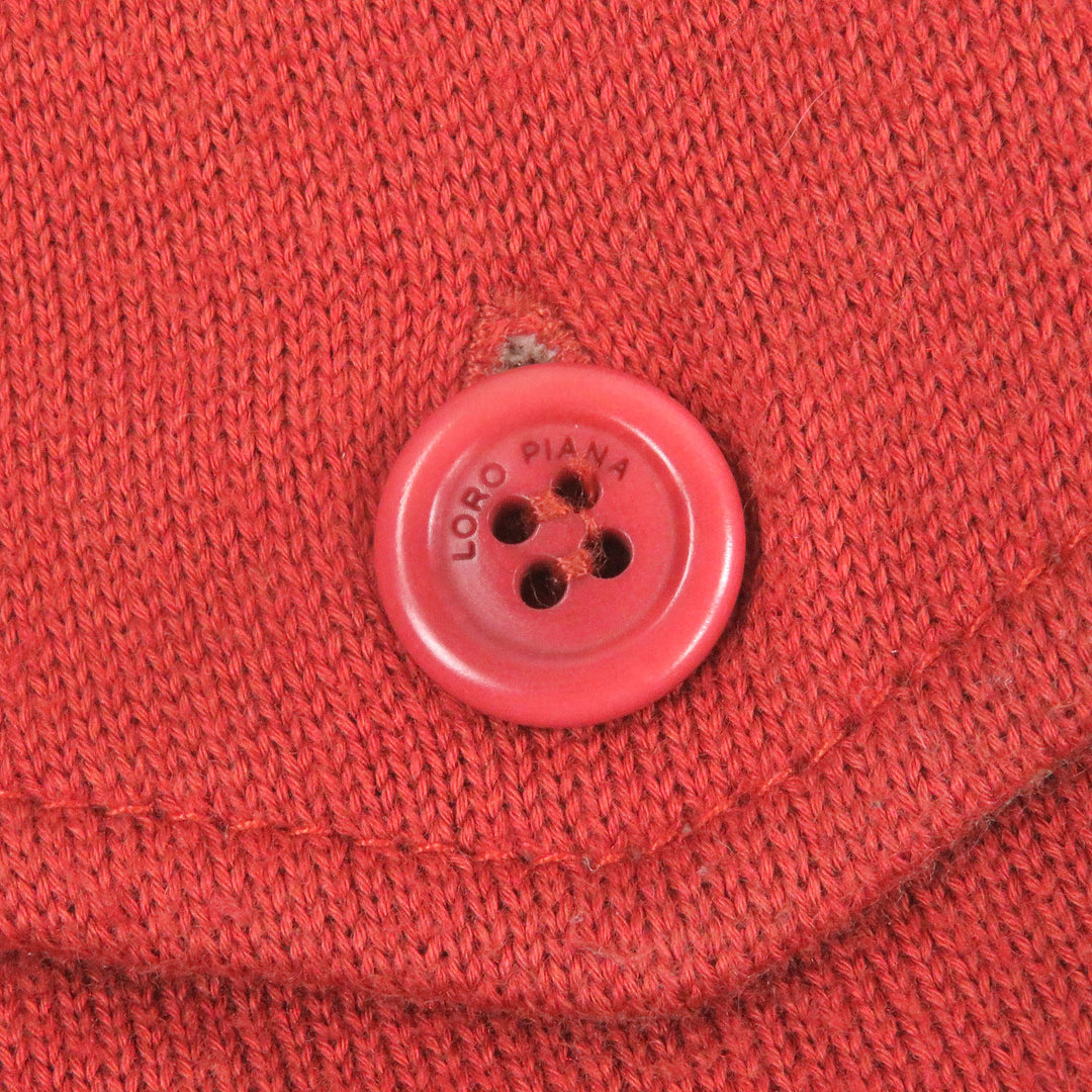 Great Loro Piana Jacket Zip-up Rare size terracotta cotton mens 58
