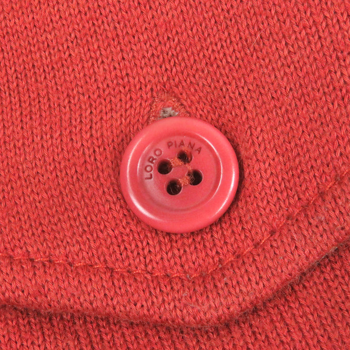 Great Loro Piana Jacket Zip-up Rare size terracotta cotton mens 58