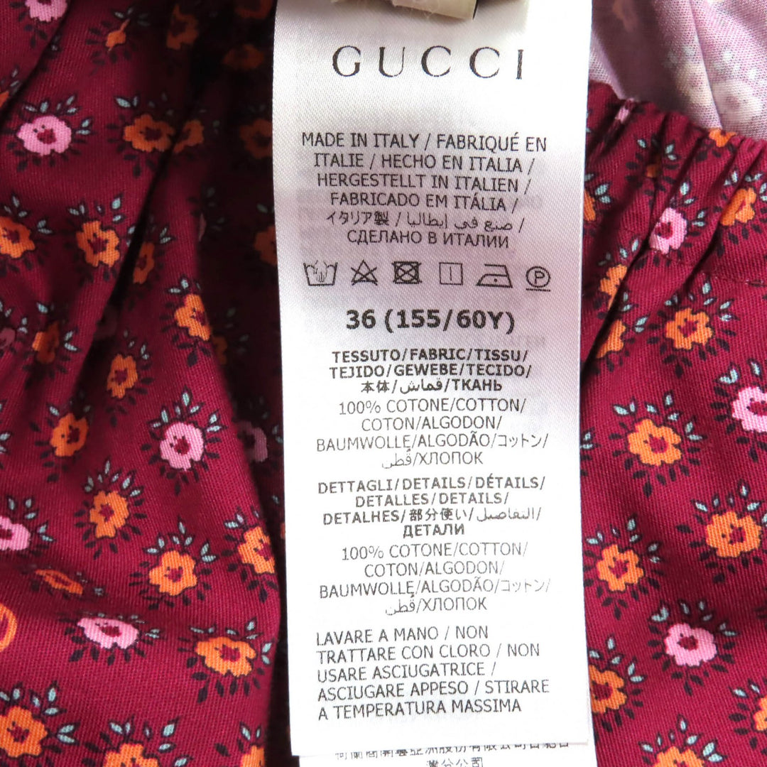 Pristine GUCCI skirt Multi cotton Women 36 741252 ZAM1S