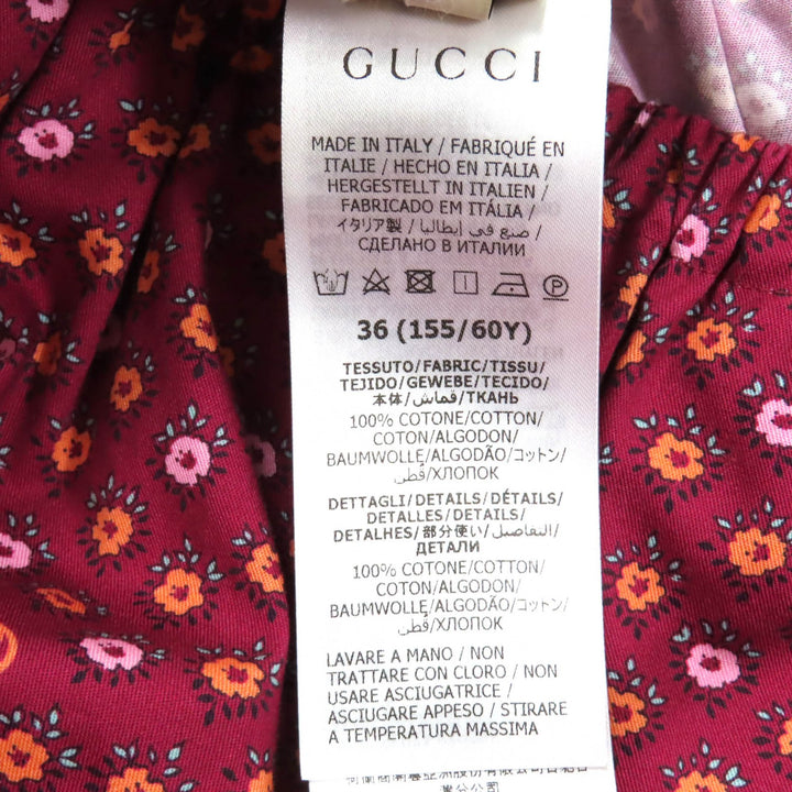 Pristine GUCCI skirt Multi cotton Women 36 741252 ZAM1S
