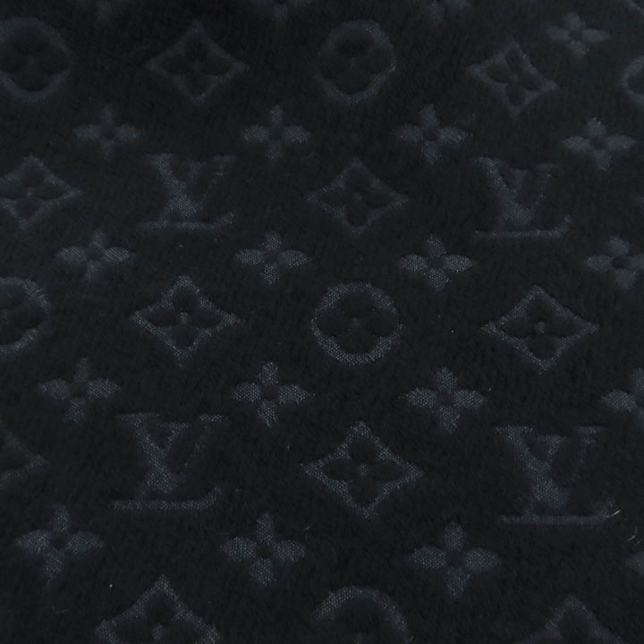 Great LOUIS VUITTON Scarf Monogram Classic black wool mens M70520
