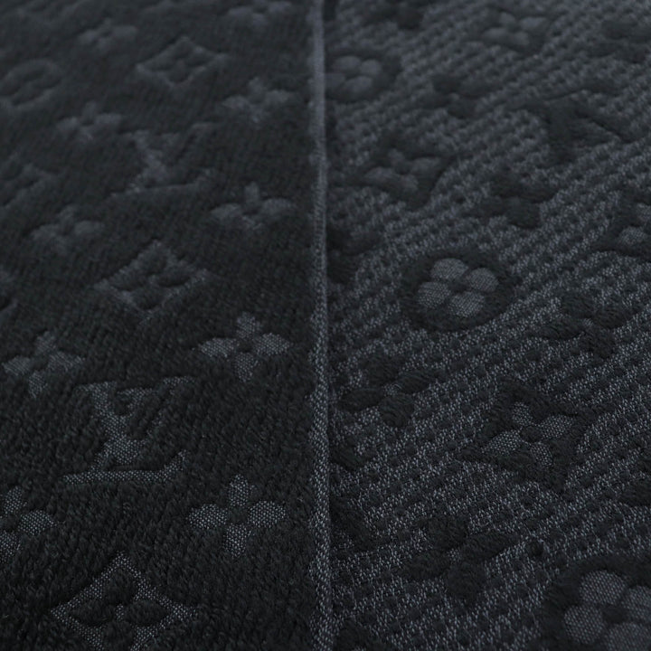 Great LOUIS VUITTON Scarf Monogram Classic black wool mens M70520