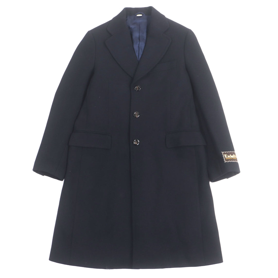 Very Good GUCCI Chester coat Navy wool mens 44 661210