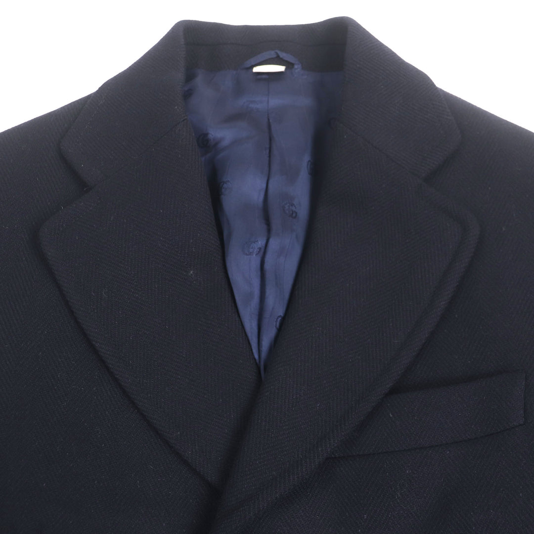 Very Good GUCCI Chester coat Navy wool mens 44 661210