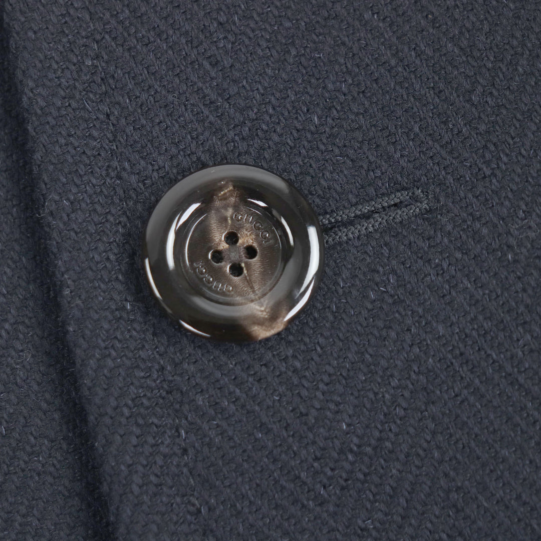 Very Good GUCCI Chester coat Navy wool mens 44 661210