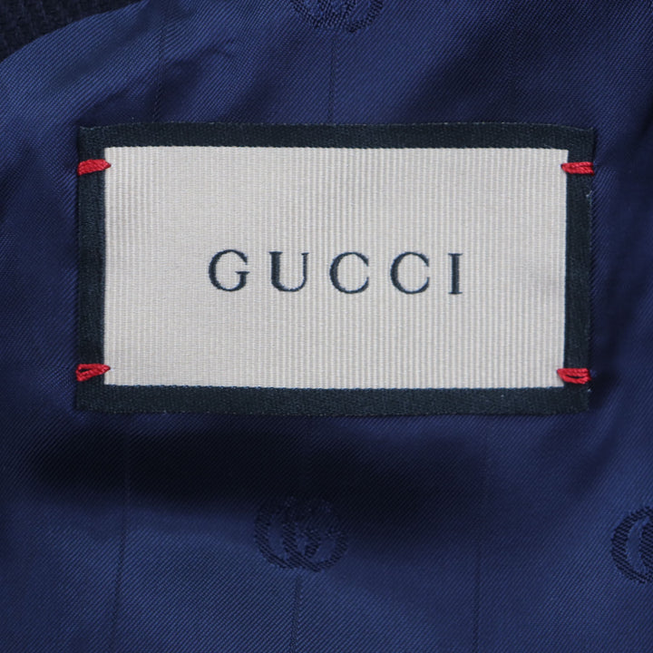 Very Good GUCCI Chester coat Navy wool mens 44 661210
