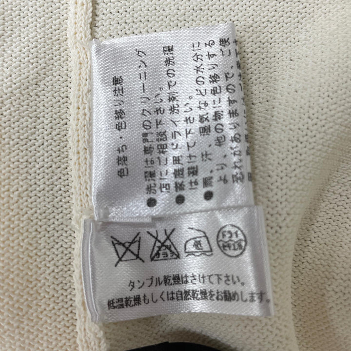Pristine Salvatore Ferragamo cardigan GanciniMetal Front Open white Women M
