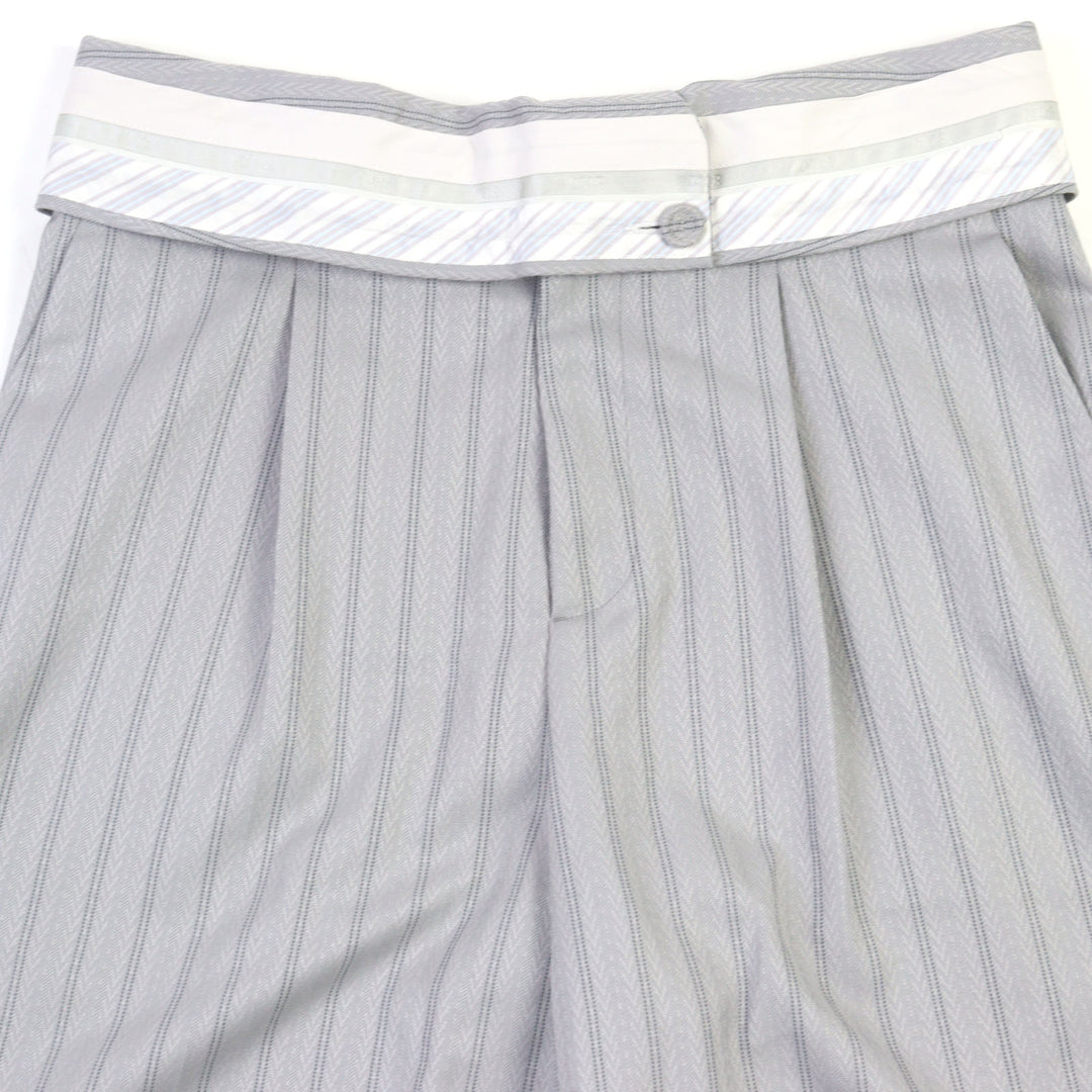 Excellent DIOR Shorts Couture Jacquard Covered Button High Waist 46 383C132A5718