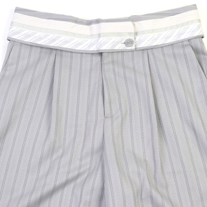 Excellent DIOR Shorts Couture Jacquard Covered Button High Waist 46 383C132A5718