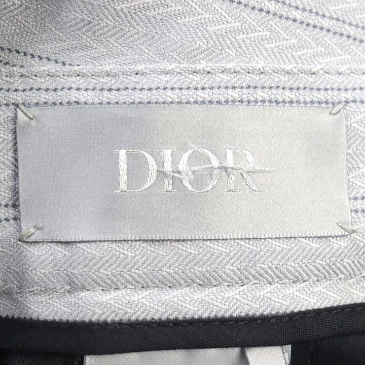 Excellent DIOR Shorts Couture Jacquard Covered Button High Waist 46 383C132A5718