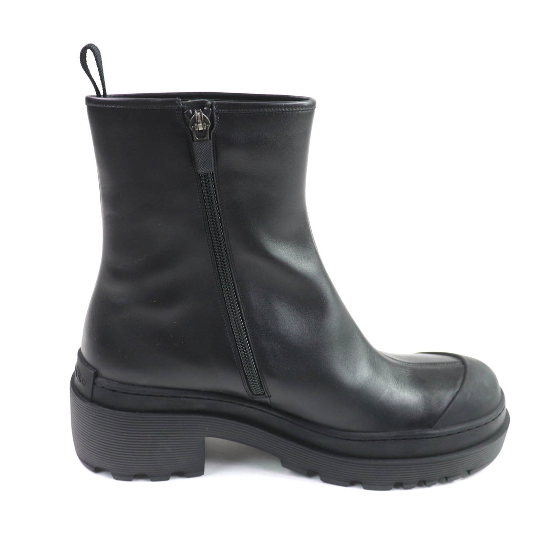 Pristine Christian Dior Ankle boots DIOR SYMBOL black leather Women 39