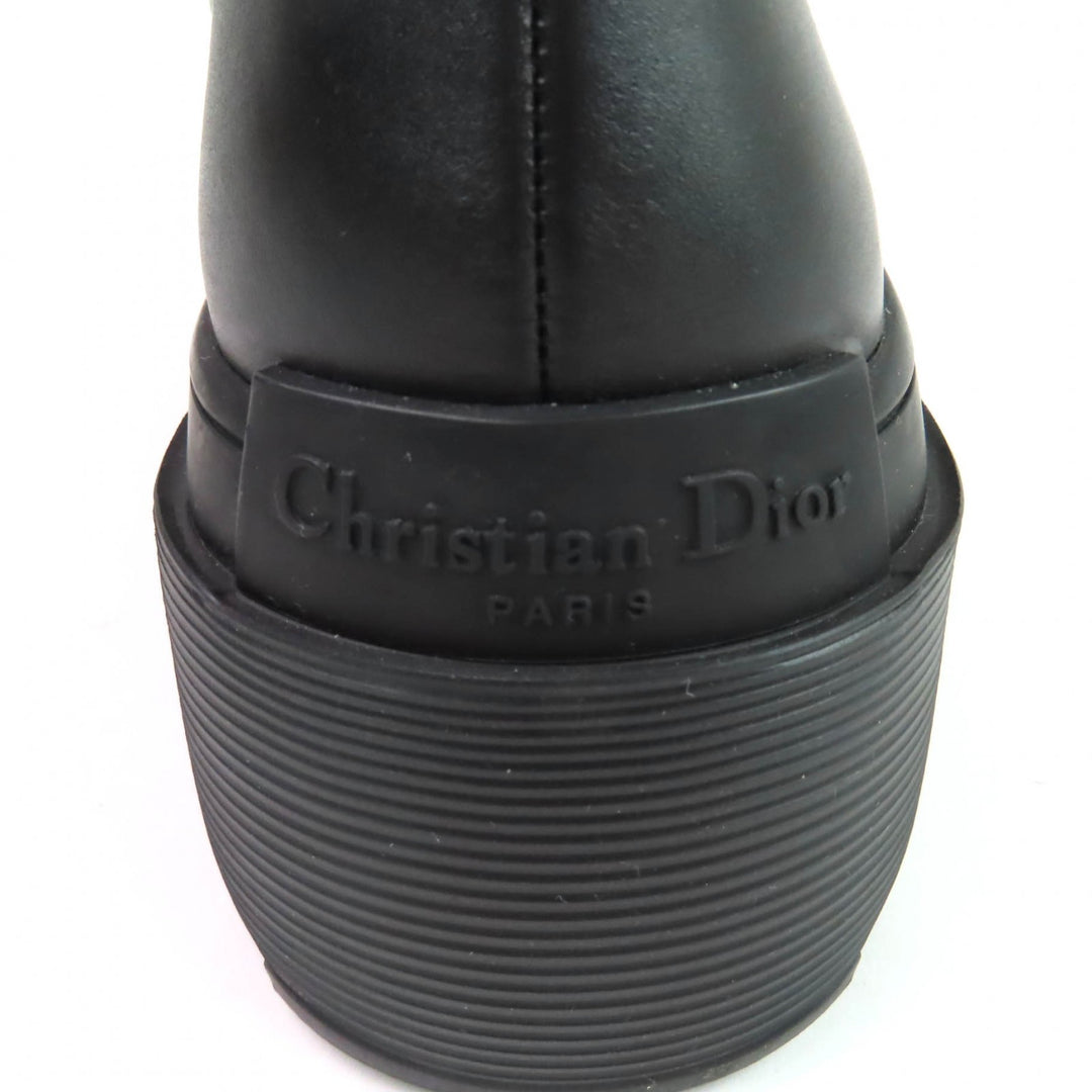 Pristine Christian Dior Ankle boots DIOR SYMBOL black leather Women 39