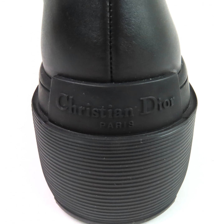 Pristine Christian Dior Ankle boots DIOR SYMBOL black leather Women 39