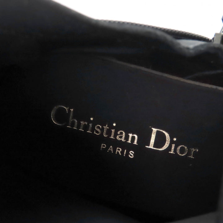 Pristine Christian Dior Ankle boots DIOR SYMBOL black leather Women 39