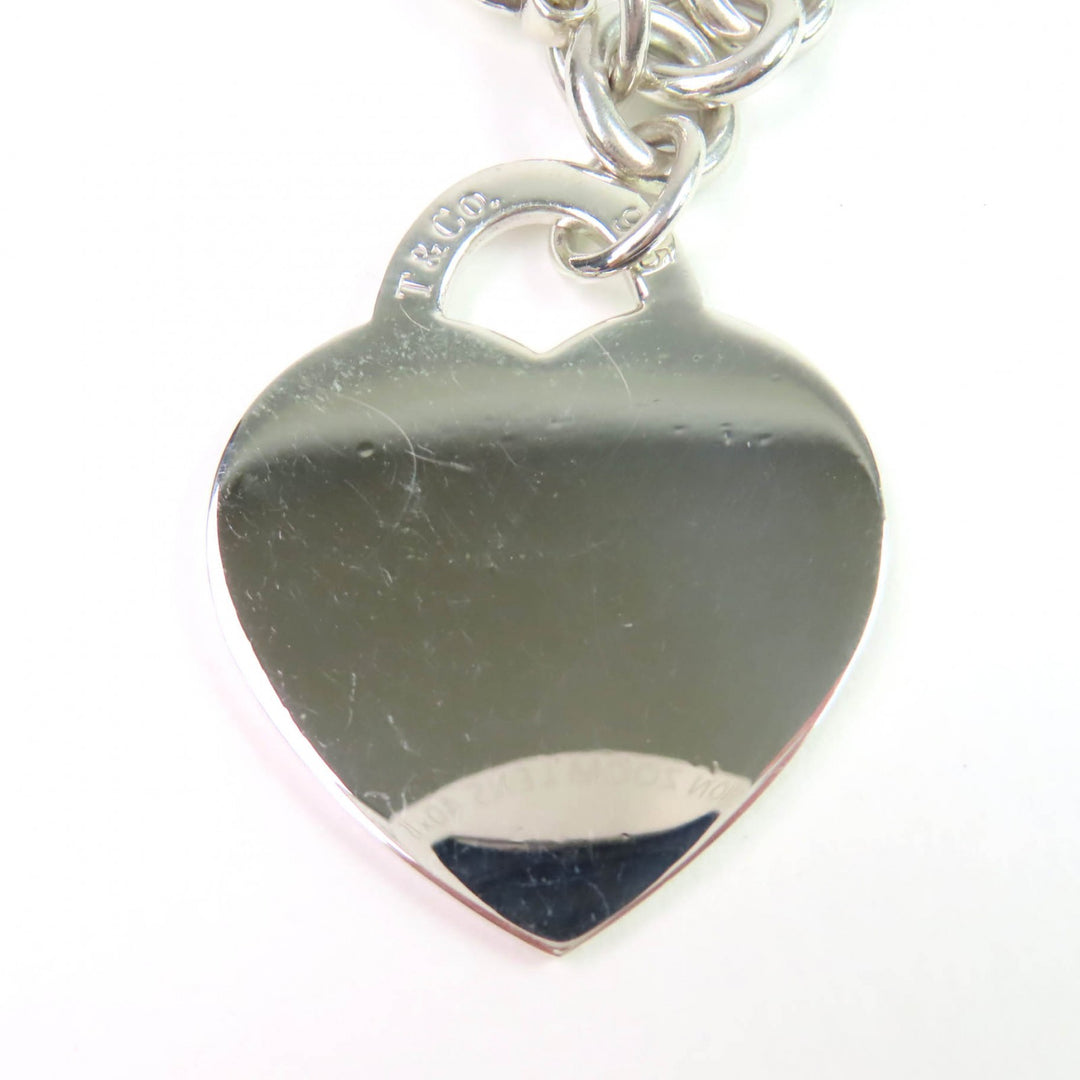 Very Good TIFFANY&Co. bracelet Large Heart Tag Silver 925 Women