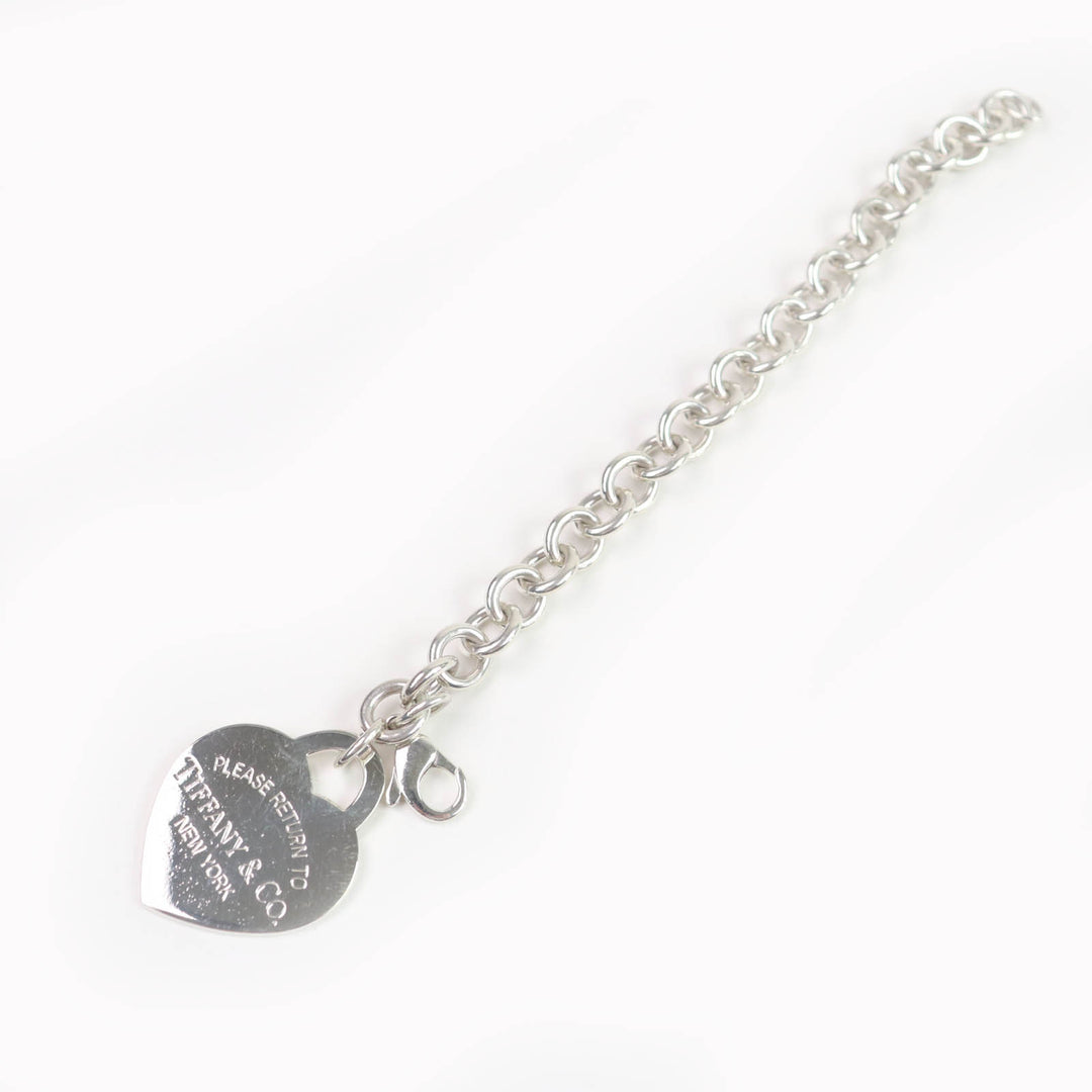 Very Good TIFFANY&Co. bracelet Large Heart Tag Silver 925 Women