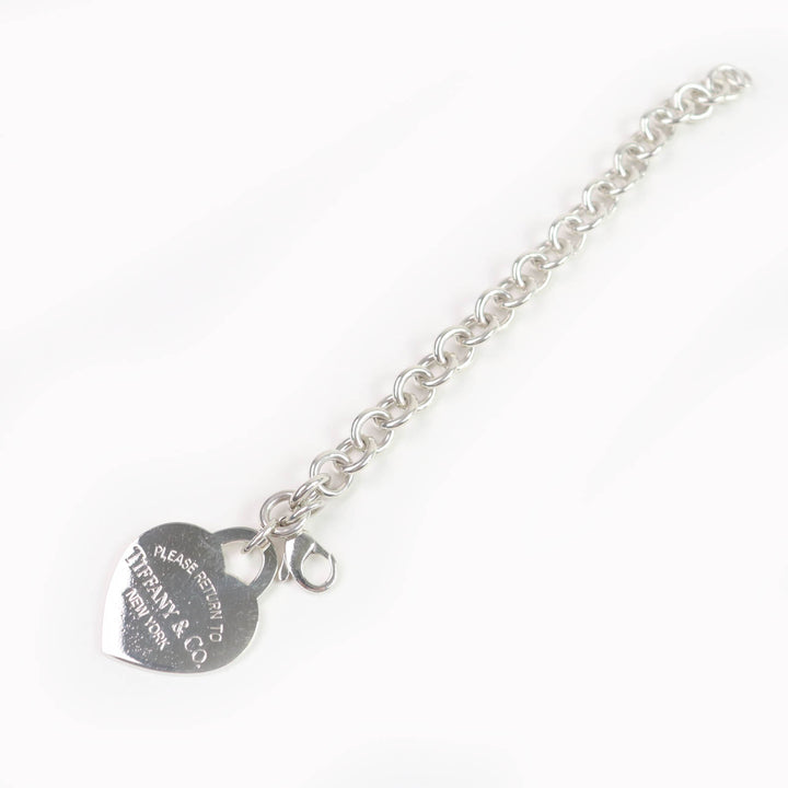 Very Good TIFFANY&Co. bracelet Large Heart Tag Silver 925 Women