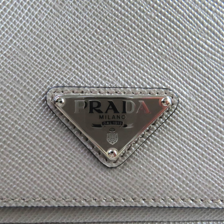 Excellent PRADA Shoulder Bag Triangle With logo Safiano leather Women 2VD065