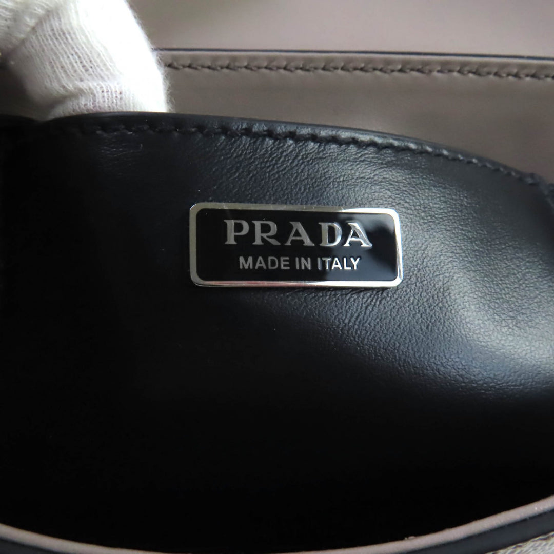 Excellent PRADA Shoulder Bag Triangle With logo Safiano leather Women 2VD065