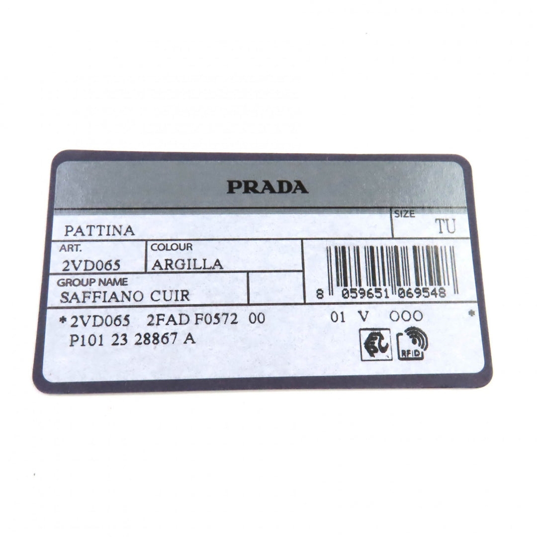 Excellent PRADA Shoulder Bag Triangle With logo Safiano leather Women 2VD065