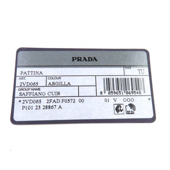 Excellent PRADA Shoulder Bag Triangle With logo Safiano leather Women 2VD065
