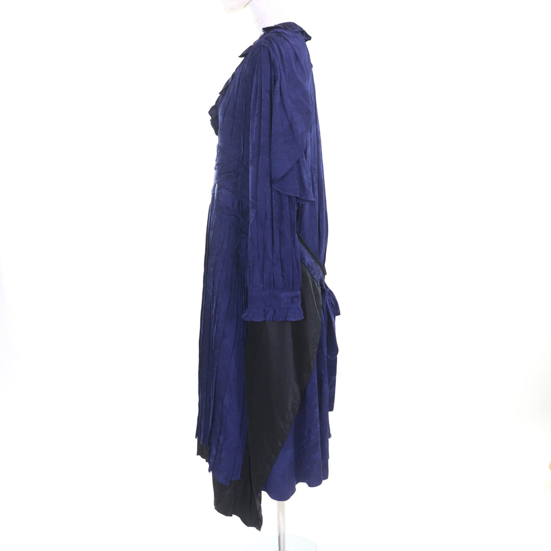 Excellent BALENCIAGA one piece Satin jacquard midi dress Women 36 663002