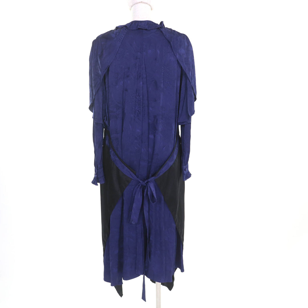 Excellent BALENCIAGA one piece Satin jacquard midi dress Women 36 663002