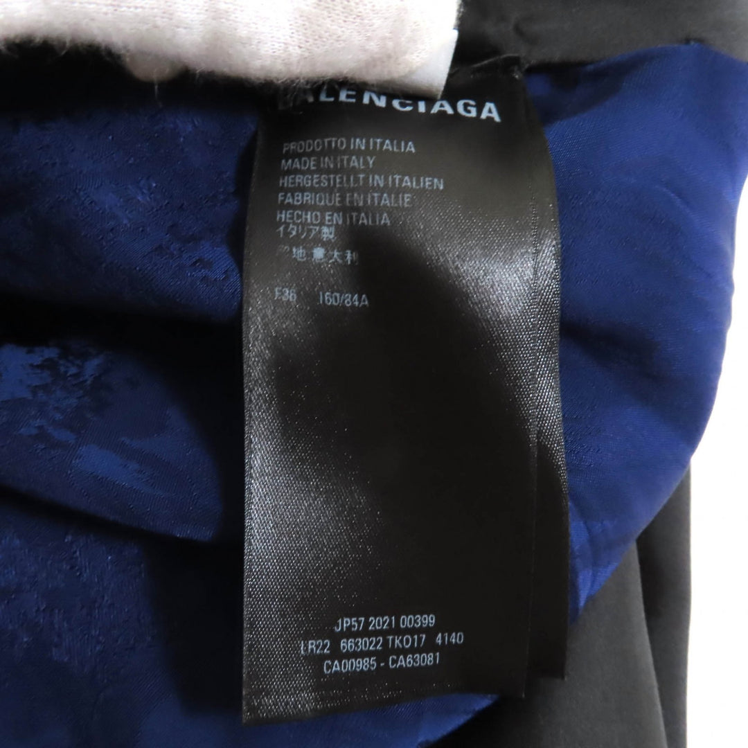 Excellent BALENCIAGA one piece Satin jacquard midi dress Women 36 663002
