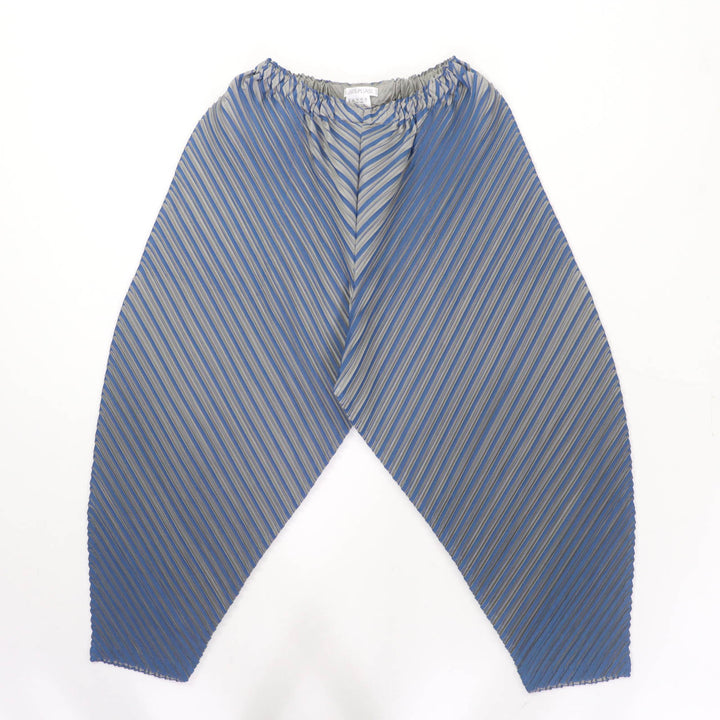 Excellent PLEATS PLEASE Saruel pants Blue gray polyester Women 1 PP43-JF722