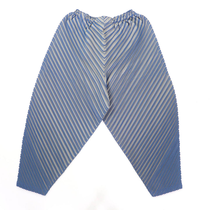Excellent PLEATS PLEASE Saruel pants Blue gray polyester Women 1 PP43-JF722