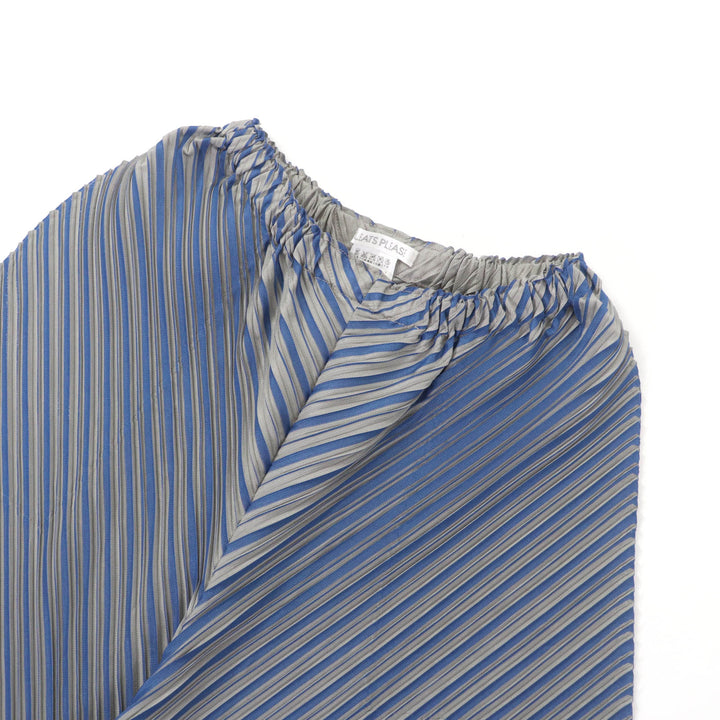 Excellent PLEATS PLEASE Saruel pants Blue gray polyester Women 1 PP43-JF722