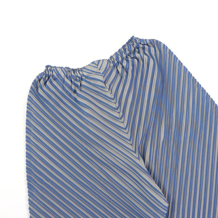 Excellent PLEATS PLEASE Saruel pants Blue gray polyester Women 1 PP43-JF722