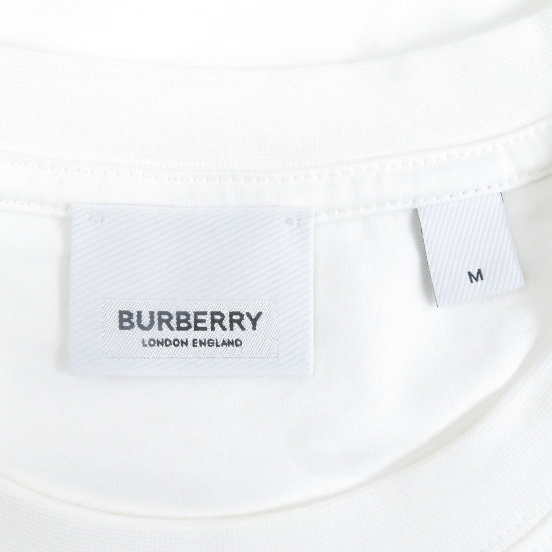Excellent BURBERRY Short sleeve T-shirt Box logo print crew neck white M 8084338